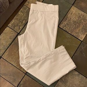 Anne Klein Dress Pants White with Black Size Small